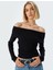 Madonna Yaka Kazak Omzu Açık Fitilli Uzun Kollu 2