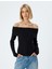 Madonna Yaka Kazak Omzu Açık Fitilli Uzun Kollu 3