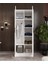 %100 Mdf 2 Kapaklı 2 Çekmeceli 7 Raflı ve 1 Askı Borulu Elbise Dolabı Cabinse Soft Beyaz Meşe 1