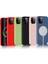 iPhone 13 Pro Max Uyumlu Zore Silksafe Wireless Kapak-Açık Yeşil 4