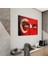 Türk Bayrağı Cam Tablo - Dikey Motif 01-012 2