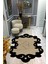Kaymaz Taban Yıkanabilir Dijital Baskı Dekoratif Modern Desenli Elegance Serisi Lazer Kesim Dot Taban Halı ELG29 1