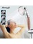 Mavi Stil Zhangji 3 Modu Banyo Duş Ayarlanabilir Jetting Duş Başlığı Yüksek Basınç Tasarruflu Su Banyo Anyon Filtresi Duş Spa Memesi (Yurt Dışından) 2