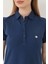 Indigo Kadın Polo Yaka Kısa Kollu Örme Elbise -2431 3