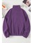 Kadın Kanguru Cepli Fermuarlı Polar Sweatshirt 2