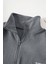 Kadın Kanguru Cepli Fermuarlı Polar Sweatshirt 5
