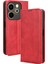 Infinix Hot 40I Retro Deri Telefon Kılıfı Telefon Standı Cüzdan Kapağı (Yurt Dışından) 1