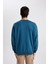 Oversize Geniş Kalıp Bisiklet Yaka Basic Düz Sweatshirt T5139AZ24SP 5