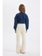 Kız Çocuk Flare Fit İspanyol Paça Basic Düz Triko Pantolon A6029A824WN 8