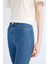 Jegging Yüksek Bel Bilek Boy Dar Paça Basic Düz Jean Pantolon B7498AX24AU 5