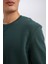 Regular Fit Bisiklet Yaka Kalın Basic Düz Sweatshirt T3777AZ24AU 6