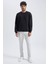Oversize Geniş Kalıp Bisiklet Yaka Kalın Basic Düz Sweatshirt T5139AZ23AU 2