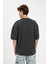 Loose Fit Bisiklet Yaka Baskılı Kısa Kollu Ağır Kumaş Tişört C0896AX24SP 5