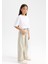 Kız Çocuk Wide Leg Geniş Bol Paça Cepli Pantolon D3720A824WN 5
