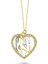 Altın Kolye Kalbimin İçi Anne-Bebek Tasarım Klb-0396 1