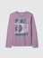 Erkek Çocuk Lila Grafikli T-Shirt 1