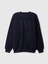 Kadın Lacivert Gap Logo Oversize Sherpa Heart Sweatshirt 2