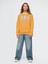 Erkek Çocuk Sarı Gap Logo Grafikli Fleece Sweatshirt 4