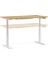 Regula Desk 3P - Elektrikli Yüksekliği Ayarlanabilir Çalışma Masası (Beyaz Ayak, Meşe Tabla - 120 x 60) 1