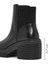 Kadın Siyah Spherica Kalın Topuklu Fermuarlı Deri Bot D46WWA04315C9999 2