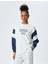 Üç Iplik Bisiklet Yaka Pamuklu Baskılı Sweatshirt 3