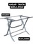 Metal Katlanır-Werzalit Ahşap 80 ve 90 cm Yuvarlak Masalar Için Katlanabilir Masa Ayağı 1