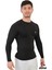 Erkek Siyah Uzun Kollu Compression Fitness Gym Body Tshirt DMN25478 4