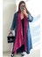 Pamuk Garnili Kot Kaftan-Fuşya 1