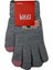 Spteks Kitti 9-12 Yaş Kız Çocuk Gri Renk Amblemli Kışlık Örme Eldiven 2