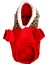Kedi Köpek Kıyafeti Kırmızı Polarlı Leopar Detaylı Sweatshirt 2