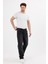 Erkek Baggy Kot Pantolon Siyah Renk Kar Yıkama B480-02 3