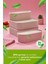 4 Adet Elastik Bantlı Istiflenebilir Pratik Saklama Kabı Seti 2X(1100 Ml) 2X(2600 Ml) Pembe 4