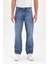 Erkek Baggy Kot Pantolon Açık Mavi Renk B481-10 2