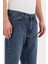 Erkek Baggy Kot Pantolon Mavi Renk Kar Yıkama B482-12 5