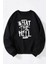 Eminem Recovery Baskılı Kadın/erkek Siyah Bisiklet Yaka Pamuklu Sweatshirt 1
