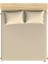 Pamuklu Bej 160 x 200+2*(50 x 70) Çift Kişilik Lastikli Çarşaf ve Yastık Kılıfı Seti 1