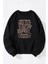 The Shatterıng Downfall Of Prıde Baskılı Kadın/erkek Siyah Bisiklet Yaka Pamuklu Sweatshirt 1