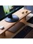 Masif Ahşap Monitör Standı Ofis Çalışma Masa Organizeri, Monitör Yükseltici %100 Masif 70 x 19 cm 3
