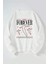 Losers Forever Baskılı Kadın/erkek Beyaz Bisiklet Yaka Pamuklu Sweatshirt 1