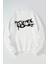 My Chemıcal Romance Logo Baskılı Kadın/erkek Beyaz Bisiklet Yaka Pamuklu Sweatshirt 1