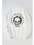 Life After Death Baskılı Kadın/erkek Beyaz Bisiklet Yaka Pamuklu Sweatshirt 1