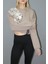 Baskılı Crop Sweat Taba - 211.502. 3