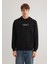 Kapüşonlu Siyah SWEATSHIRT0S10326-900 4