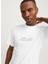 Bisiklet Yaka Beyaz Erkek T-Shirt Jcolıma Logo Tee Ss Crew Neck Bf Ln 2