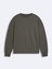 Sloganlı Sıfır Yaka Uzun Kollu Relaxed Fit Gri Sweatshırt 1