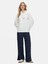 Sırtı Baskılı Kapüşonlu Fermuarsız Relaxed Fit Lila Sweatshırt 1