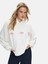 Sırtı Baskılı Kapüşonlu Fermuarsız Relaxed Fit Lila Sweatshırt 2