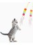 Kedi Oyuncağı Yapışkanlı Olta Eğitim Oyuncağı Kendinden Yapışkanlı Uzayan Renkli Kedi Oyun Oltası 4