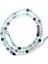 40CM Tarzı Florit Doğal Lapis Lazuli Kristal Kuvars Garnet 4mm Yuvarlak Boncuk 40 cm Uzunluk Bilezik Kolye Çift Kullanımlı Takı Takı Bayan Hediye (Yurt Dışından) 1