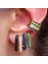 JQH0070-SS-2 Tıande Altın Kaplama Kulak Manşetleri Küpe Kadınlar Için Renkli Zirkon Sahte Piercing Kadın Hoop Earringarty Takı (Yurt Dışından) 2